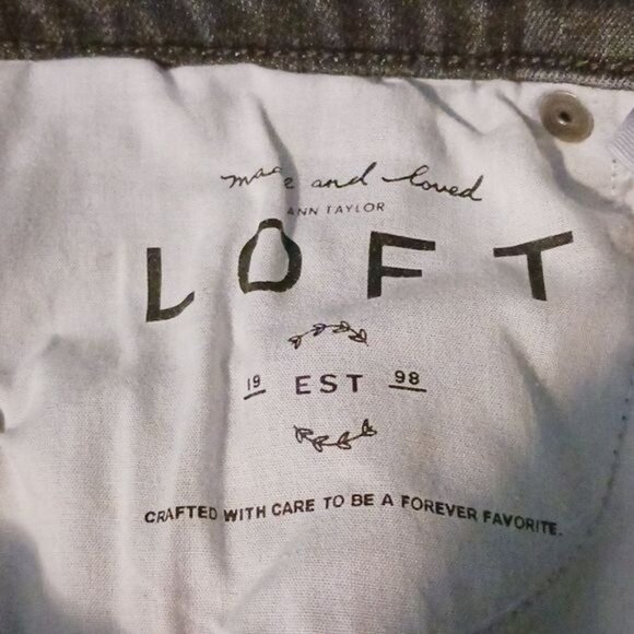 Ann Taylor LOFT, Modern Skinny Jeans in Faded‎ Black, Size 28/6 - Picture 9 of 12